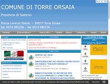 Tablet Screenshot of comune.torre-orsaia.sa.it
